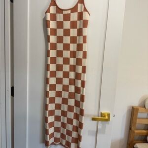 Checkered Sleeveless Dress